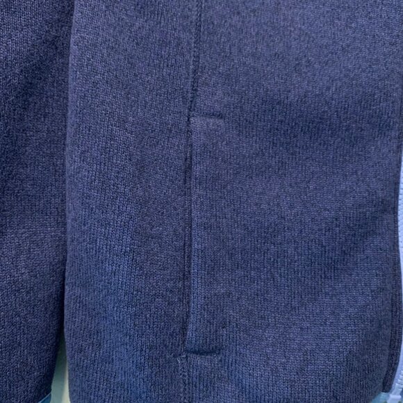 VINEYARD VINES Full Zip Fleece Jacket Girls 14 L Girl Blue Quilted Winter Large - Picture 6 of 10